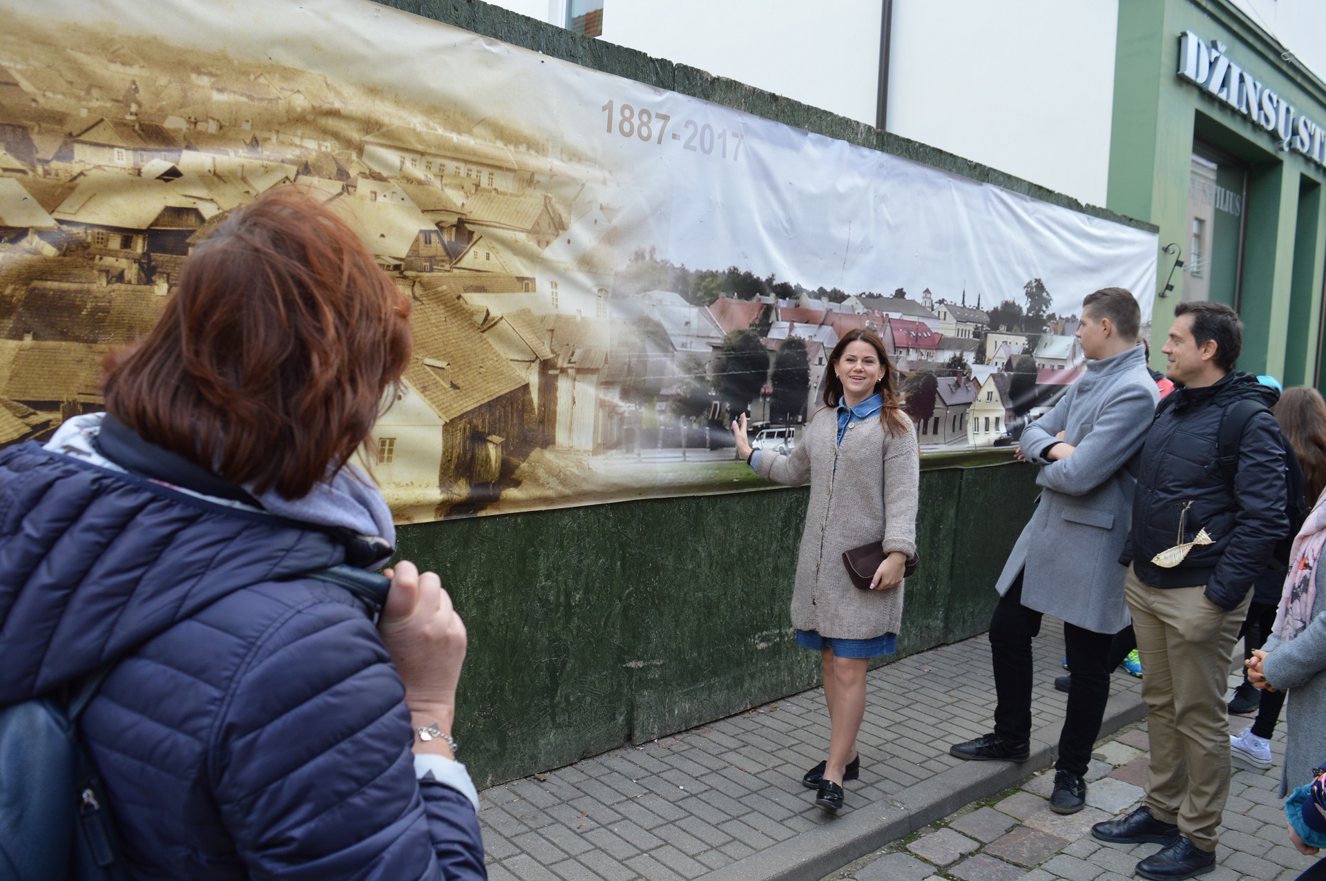 Projekto vadovė Jurgita Tekunova su dalyviais Kėdainiuose. / E. Nagevičienės nuotr.