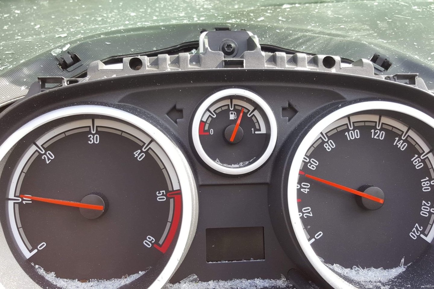 I.Saldytės automobilio „Opel Corsa“ spidometras patvirtino, kad ji važiavo leistinu greičiu./Asmeninio albumo nuotr.